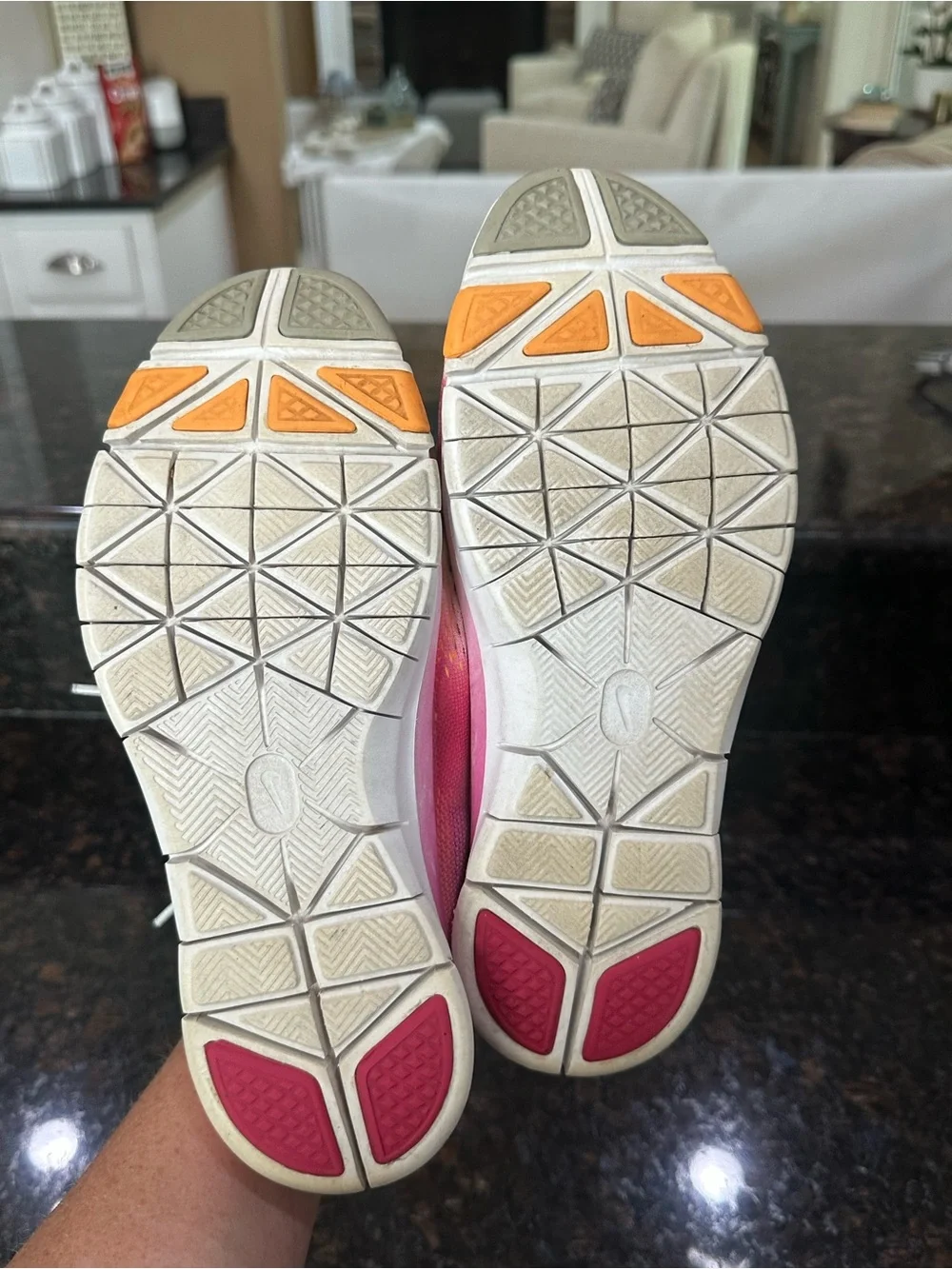 Nike Women’s Pink and Orange Training Sneakers